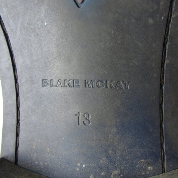 Blake Mckay Men's 13 Lawson Leather Lace Up Oxford Dress Shoe Black T15 - Picture 5 of 6